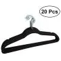 KYCPTNFJ 20pcs Non-Slip Flocked Velvet Huggable Hangers Clothes Hangers Shirts Sweaters Dress Hanger Drying Rack KYCPTNFJ 20pcs Non-Slip Flocked Velvet Huggable Hangers Clothes Hangers Shirts Sweaters Dress Hanger Drying Rack