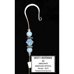 Handmade Jeweled Ornament Hanger- MISTY MORNING