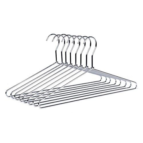 Quality Hangers Heavy Duty Metal Suit Hanger Coat Hangers with Polished Chrome (Suit Coat Hanger - 60 Pack)