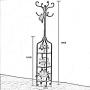 Metal Coat Racks, Iron Universal Pulley Multi-Storey Floor Standing Hangers Bedroom Simple Modern Clothes Hanger (Color : 1)