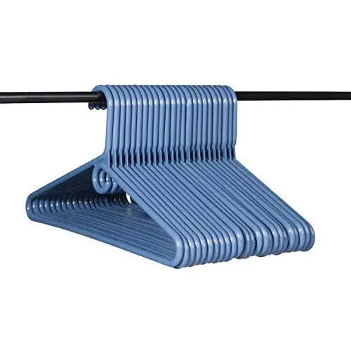 Neaties American Made Steel Blue Super Heavy Duty Plastic Hangers, Plastic Clothes Hangers Ideal for Everyday Use, Clothing Standard Hangers, 24pk Neaties American Made Steel Blue Super Heavy Duty Plastic Hangers, Plastic Clothes Hangers Ideal for Everyday Use, Clothing Standard Hangers, 24pk