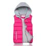 TANLANG Fashion Women Autumn Winter Vest Wadded Jacket Tank Short Warm Coat Logistics Hoodie Cardigan Outwear