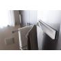 YAMAZAKI home 2406 Plate Magnetic Dish Towel Hanger, White
