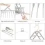 Closet Clothes Hangers Space Saving Hangers Multi-Function Plastic Cascading Hanger Non Slip with Drying Rack Wardrobe Dorm Apartment Closet Clothes Hangers Space Saving Hangers Multi-Function Plastic Cascading Hanger Non Slip with Drying Rack Wardrobe Dorm Apartment