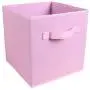 Zuer Foldable Storage Cubes- Thickening Collapsible Fabric Boxes Household Cube Storage Boxes - Moistureproof, Dustproof, Odourless (2 Pack) (Pink)
