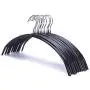 JS HANGER Space-Saving Metal Coat Hanger, Black Super Grippy Coating, 10-Pack JS HANGER Space-Saving Metal Coat Hanger, Black Super Grippy Coating, 10-Pack