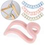 Creative Mini Antislip Clothes Hanger Home Easy Hook Closet 20pcs Random Color Organizer Storage Rack Holder Hook Home & Living Storage