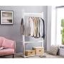 WYQSZ Living Clothes Rack Wooden, Simple Modern Floor Bedroom Bamboo Garment Rack, Creative Hanger Bamboo Bamboo Multi-Purpose Clothes Rack (Color : B, Size : 55176cm)