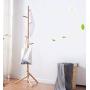 Angels home Simple Solid Wood Coat Rack Nordic Floor Racks Bedroom Living Room Clothes Rack Simple Modern Floor Hangers