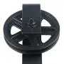 SMARTSTANDARD Sliding Barn Door Hardware Rollers 2PCS (Black) (Big Industry Wheel Hangers) SMARTSTANDARD Sliding Barn Door Hardware Rollers 2PCS (Black) (Big Industry Wheel Hangers)