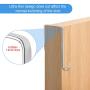 Anytin Over The Door Hook Adjustable 4 Pack Fitting The Doors from 1.38 inch to 1.77 inch Thick in Width - Sturdy Metal Over Door Hanger for Hanging Clothes, Towels, Coats