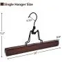 JS HANGER Skirt Hangers Non-Slip Wooden Collection Slack Hangers, Retro Finish, 12-Pack JS HANGER Skirt Hangers Non-Slip Wooden Collection Slack Hangers, Retro Finish, 12-Pack