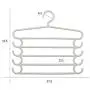 HJYPYJ Magic Hanger,Multi-Layer Multi-Functional Hanger Pants,Plastic Seamless Storage Artifact,Space-Saving Hanger Organizer Not Easy to Fall Off/White / 37.5x33.5cm HJYPYJ Magic Hanger,Multi-Layer Multi-Functional Hanger Pants,Plastic Seamless Storage Artifact,Space-Saving Hanger Organizer Not Easy to Fall Off/White / 37.5x33.5cm