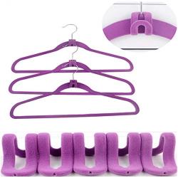 20PC Random Color Mini Flocking Hooks for Clothes Hanger Closet Organizer Travel Clothes Hanging Organizer Coat Hooks Decoration