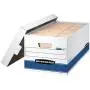 Bankers Boxes STOR/File Medium-Duty Storage Boxes, FastFold, Lift-Off Lid, Letter, 4 Pack (0070104)