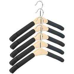 Inveroo 5pcs/Set Durable Sponge Wood Clothes Hanger Shelf Household Shops Laundry Holder Clothes Hanging Rack Men Female Type