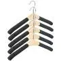 Inveroo 5pcs/Set Durable Sponge Wood Clothes Hanger Shelf Household Shops Laundry Holder Clothes Hanging Rack Men Female Type Inveroo 5pcs/Set Durable Sponge Wood Clothes Hanger Shelf Household Shops Laundry Holder Clothes Hanging Rack Men Female Type