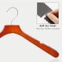 Perfecasa Svelte Series Wooden Hangers 10 Pack, Suit Hangers, Coat Hangers (Cherry)