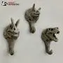 PANDA SUPERSTORE 3pcs Lifelike Dinosaur Fossils Skeleton Resin Wall Hooks Kids Room Decor Hooks for Key Coat Hanger PANDA SUPERSTORE 3pcs Lifelike Dinosaur Fossils Skeleton Resin Wall Hooks Kids Room Decor Hooks for Key Coat Hanger