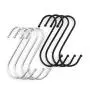S Hooks 2.83'' /3.82'' /4.75'' inch Utility Multipurpose Heavy Duty S Hooks Hanging Simple & DURABL for Kitchen, Bathroom, Bedroom, and Office.(Pack of 15,3 Sizes) (Black) S Hooks 2.83'' /3.82'' /4.75'' inch Utility Multipurpose Heavy Duty S Hooks Hanging Simple & DURABL for Kitchen, Bathroom, Bedroom, and Office.(Pack of 15,3 Sizes) (Black)