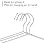 OIKA Clothes Hangers 40 Pack Suit Hangers Stainless Steel Strong Metal Hangers 16.5 Inch for Heavy Duty Coat Hangers (Renewed)
