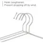 OIKA Clothes Hangers 40 Pack Suit Hangers Stainless Steel Strong Metal Hangers 16.5 Inch for Heavy Duty Coat Hangers (Renewed)