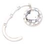LANYUER Round Foldable Purse Handbag Hanger Hook Holder - Clear