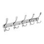 Dosens Wall Mount Coat Hook Chrome Finish Coat Robe Hat Clothes Hanger Towel Rack 2 Pack