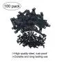 100 Pack Small Sawtooth Picture Hangers Steel Picture Hangers Picture Frames Hangers with Screws Picture Hang Solutions, for Hanging Clock Paintings Artwork Picture Frame Hook Photos (Black) 100 Pack Small Sawtooth Picture Hangers Steel Picture Hangers Picture Frames Hangers with Screws Picture Hang Solutions, for Hanging Clock Paintings Artwork Picture Frame Hook Photos (Black)