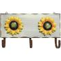 MOCOHANA Sunflower Hook for Wall Coat Hook Rack 3 Hooks Vintage Hangers for Clothes Sunflower Hanger Home Hook Coat and Hat Rack