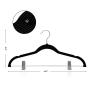 Fayleeko Clothes Hangers Pants Hangers with Clips Ultra Thin Non Slip 20 Pack Velvet Skirt Hangers Space Saving Clothing Hanger