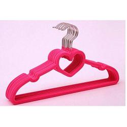 Velvet Flocked Hanger/Clothes Hanger with Sweat-Heart 10pcs