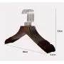 5 Pcs Anti-Slip Solid Wood Clothes Hangers with Velvet Flocked, Walnut Non Slip Shirt Coats Shirts Hanger Rack with Notches 5 Pcs Anti-Slip Solid Wood Clothes Hangers with Velvet Flocked, Walnut Non Slip Shirt Coats Shirts Hanger Rack with Notches