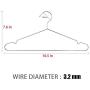 Wire Hangers,40 Pack Stainless Steel Strong Metal Clothes Hangers 16.5 Inch by FULITY Wire Hangers,40 Pack Stainless Steel Strong Metal Clothes Hangers 16.5 Inch by FULITY
