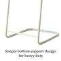 JEFEE Garment Rack Hang Clothes Rack Simple Garment Rack for Garment Storage Display, Heavy Duty Metal Clothes Rack, Hang Clothes Rack Covers a Small Area, Simple and Fashionable, White