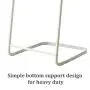JEFEE Garment Rack Hang Clothes Rack Simple Garment Rack for Garment Storage Display, Heavy Duty Metal Clothes Rack, Hang Clothes Rack Covers a Small Area, Simple and Fashionable, White