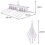 Moyeno 8 in 1 Hangers Space Saving Hangers Hanger Hanger Clothes Hangers Space Saving Pants Hangers Adjustable Hangers Space Saving Foldable Hangers Skirt Hangers Space-Saving Hangers
