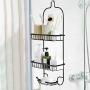 Chenway Hanging Storage Rack Bathroom Punch-Free Multi-Layer Wrought Iron Rack with Hanger