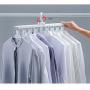 HJYPYJ Magic Clothes Hangers, Slip PP Space Saving Hanger Organiser, 360?? Rotation Folding Hanger, White / 8 Pcs