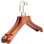 CHAONAO Sturdy Wooden Hangers Non-Slip Female Coat Hangers Suit for Dress Clothes, Coats, Jackets, Shirts, Skirts, 38.5x2.5cm, (10 Pack),A