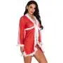 Crotchless Lingerie, Shybuy Women Lingerie Halter Christmas Lace Babydoll Mesh Nightwear V Neck Teddy