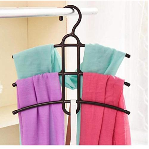 10PC Random Color Multifunctional Creative Fishbone Anti-Skid Multi Layers Clothes Hanger Decoration