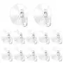 Suction Cup Hooks, 2.36Inches Clear Strong Suction Cup with Plastic Hooks, Heavy Duty Home Kitchen Bathroom Wall Window Hook Hangers(12Pack) Suction Cup Hooks, 2.36Inches Clear Strong Suction Cup with Plastic Hooks, Heavy Duty Home Kitchen Bathroom Wall Window Hook Hangers(12Pack)