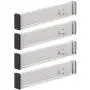 mDesign Adjustable, Expandable Drawer Organizer/Divider - Foam Ends, Strong Secure Hold, Locks in Place - for Bedroom, Bathroom, Closet, Office, Kitchen Storage - 2.5 Inches High, 4 Pack - Stone mDesign Adjustable, Expandable Drawer Organizer/Divider - Foam Ends, Strong Secure Hold, Locks in Place - for Bedroom, Bathroom, Closet, Office, Kitchen Storage - 2.5 Inches High, 4 Pack - Stone