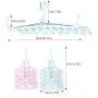 HJYPYJ Space Saving Magic Clothes Hangers Organizer, 360 Degree Rotation Windproof Hangers,for Bedroom Bathroom Balcony/Pink / 3 Pcs