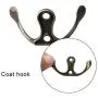 WODE Shop 25 Pieces Double Prong Robe Hook Rustic Hooks, Wall Mounted Hook Coat Hooks Retro Cloth Hanger with 50 Pieces Screws (Bronze Color) WODE Shop 25 Pieces Double Prong Robe Hook Rustic Hooks, Wall Mounted Hook Coat Hooks Retro Cloth Hanger with 50 Pieces Screws (Bronze Color)