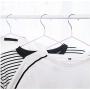 10pcs Random Color Stainless Steel Clothes Hanger Non-Slip Space Saving Clothes Hangers with Hook Closet Organizer Drying Racks