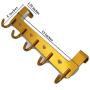 Freshline Over The Door Hook Clothes Towel Hanger - Bedroom Bathroom Accesory Holder & Storage Rack For Coat Cloth Robe. Heavy Duty Back Door Hooks & Hangers Hanging Organizer - Aluminium Metal