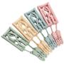 shengyuze Portable Folding Clothes Hanger Non-Slip Drying Rack with Two Clips for Travel Space Saving for Home Storage, PP - Green