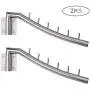 OLESTAR Swing Arm Holder Clothing Hanging System Wall Mounted Rack Wardrobe Hanger Portable Clothes Storage Organiser (2PCS) OLESTAR Swing Arm Holder Clothing Hanging System Wall Mounted Rack Wardrobe Hanger Portable Clothes Storage Organiser (2PCS)